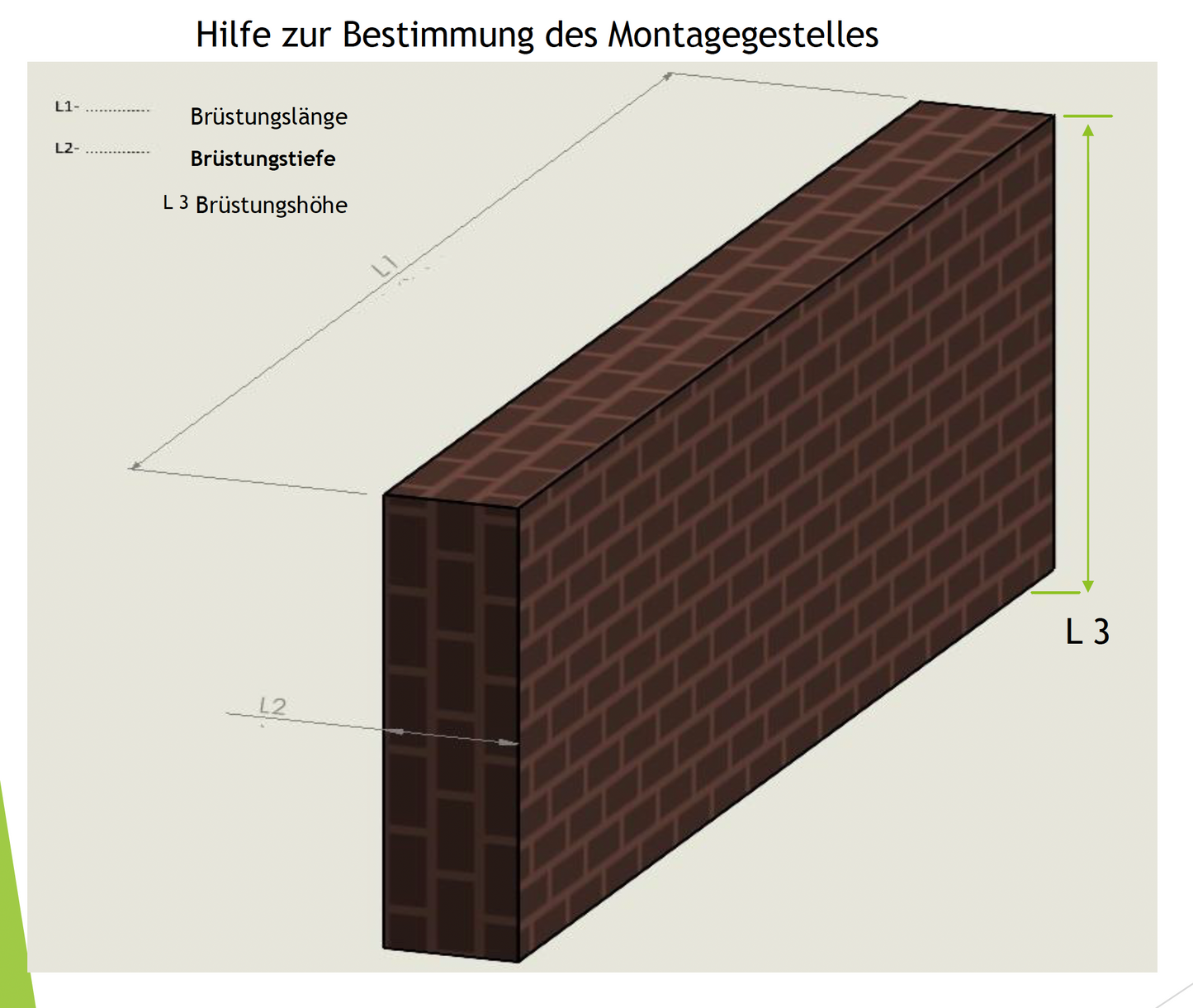 Modulhalterung Betonbalkon Typ 1 Set 1 (100-150 mm)