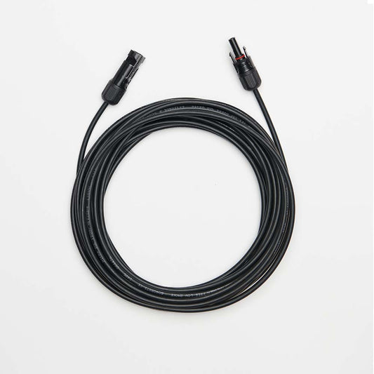 10m Solarkabel (4mm²) schwarz Solarstecker beidseitig montiert