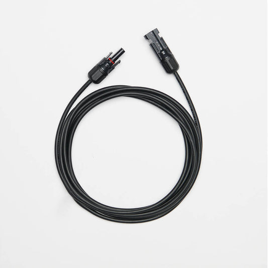 3m Solarkabel (4mm²) schwarz Solarstecker beidseitig montiert