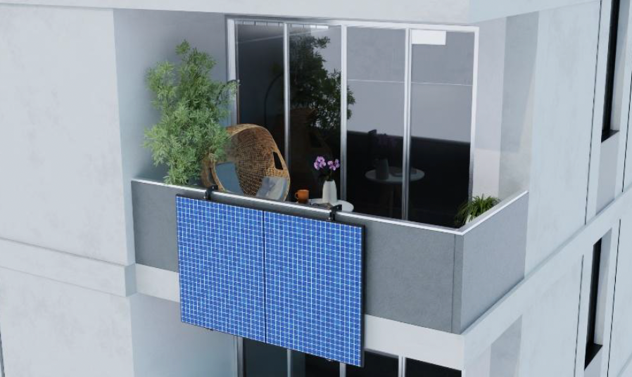 Modulhalterung Betonbalkon Typ 1 Set 2 (65-95 mm)