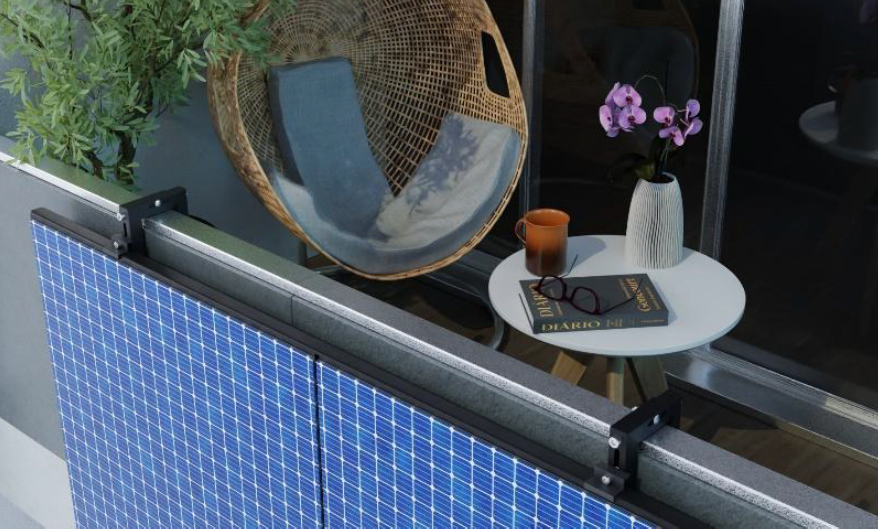 Modulhalterung Betonbalkon Typ 1 Set 1 (65-95 mm)