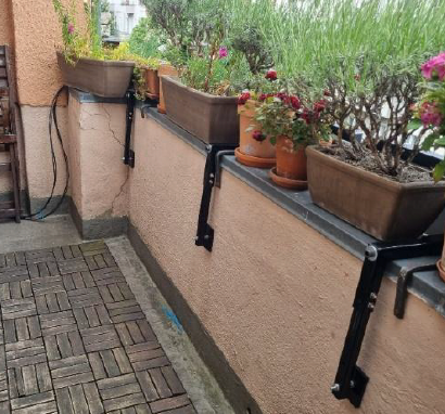 Modulhalterung Betonbalkon Typ 2 Set 1 (100-150 mm)