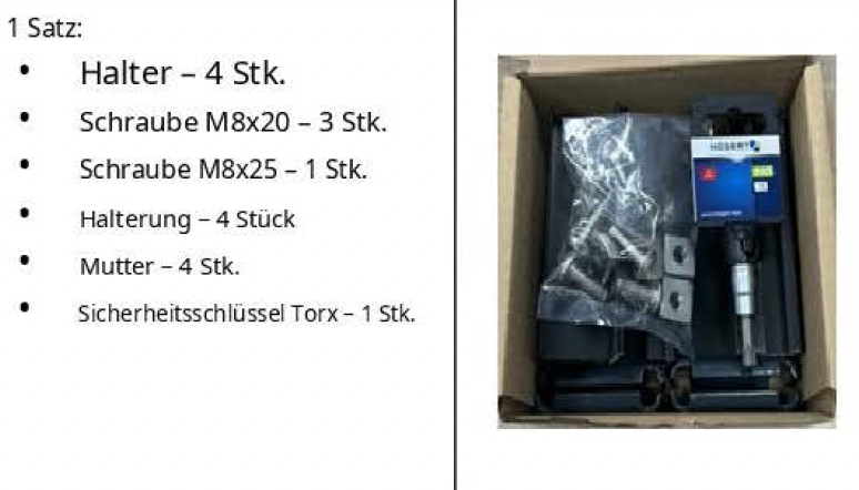 Modulhalterung Zaun Set 1