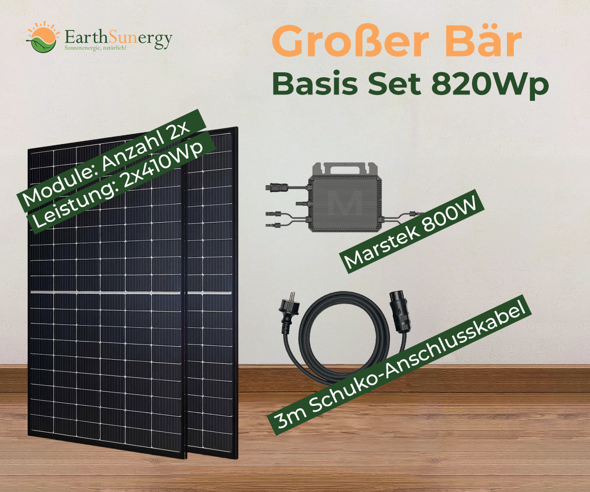 Balkonkraftwerk Basis-Set "Großer Bär"