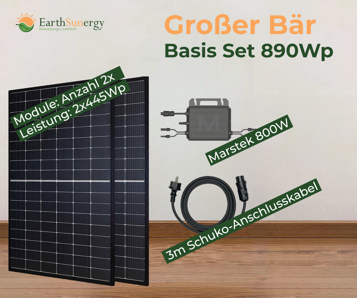 Balkonkraftwerk Basis-Set "Großer Bär"