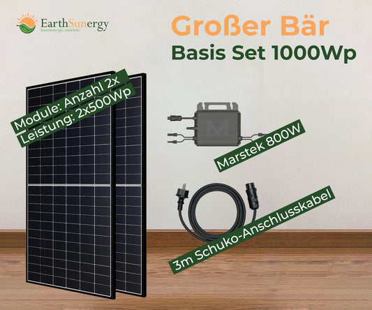 Balkonkraftwerk Basis-Set "Großer Bär"