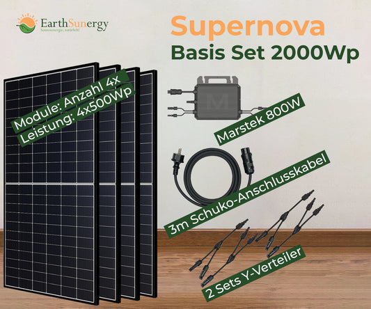 Balkonkraftwerk  Basis-Set "Supernova"